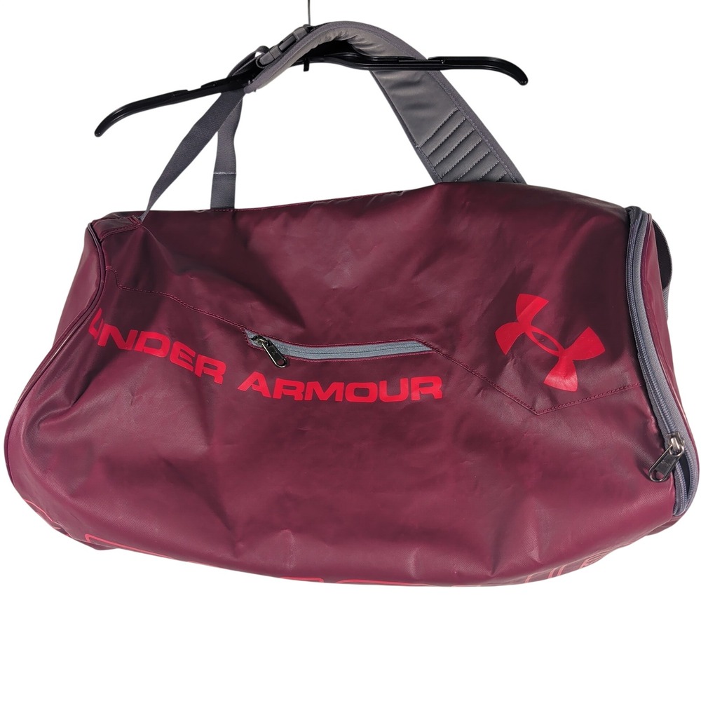 Under Armour Duffle Bag Maroon Storm Water Resistant Gym Travel Bag